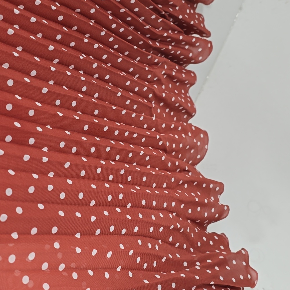 {Indigo Rose} Polka Dot Pleated Dress - Size MEDIUM - Picture 11 of 16